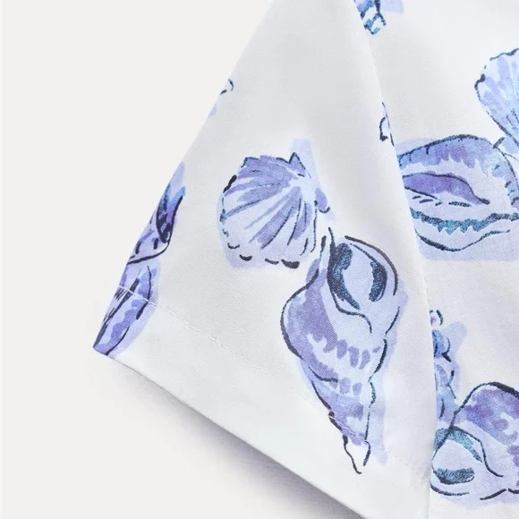 Zara limited edition printed short cotton dress ZW collection - Picture 7 of 7